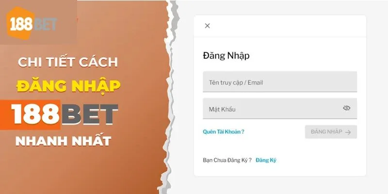 Chi tiết từng thao tác đăng nhập 188BET cho tân thủ.